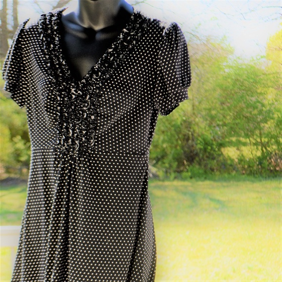 Polka Dot Dress Chris McLaughlin Knee Leng… - Picture 7 of 7